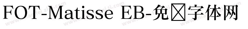 FOT-Matisse EB字体转换